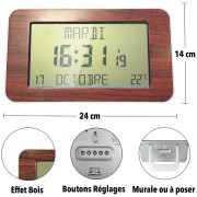 Horloge / Calendrier en bois