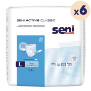 6 paquets - Pants SENI ACTIVE CLASSIC - Jour - L - 180 unités
