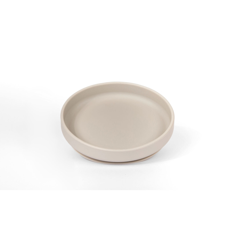 Petite assiette en silicone Nat Spirit - Taupe