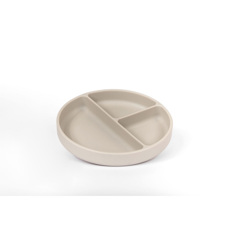 Assiette compartimentée - Taupe