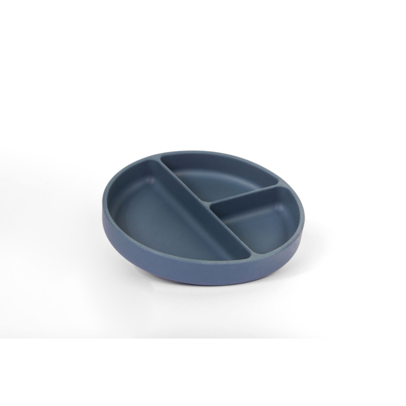 Assiette compartimentée - Bleu