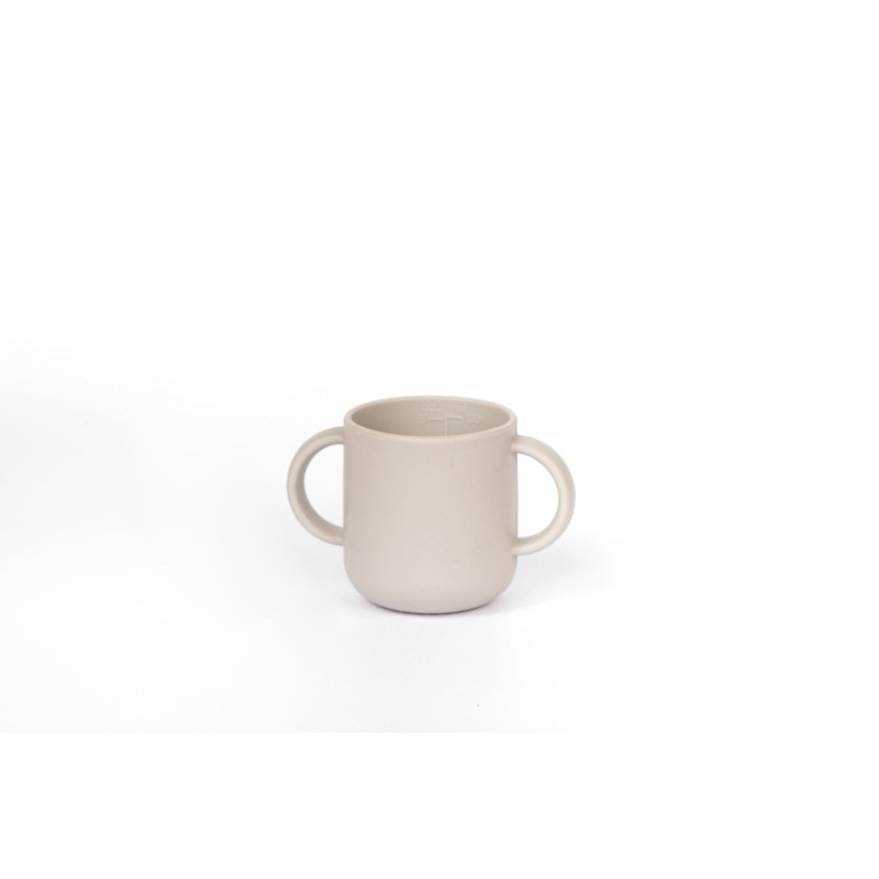 Tasse en silicone avec anses Nat Spirit - Taupe - 16 cl