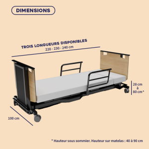 Lit médicalisé rotatif ORBIT - Lit médicalisé - Tous Ergo