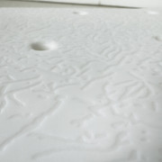 Tabouret de douche incurvé Jill blanc