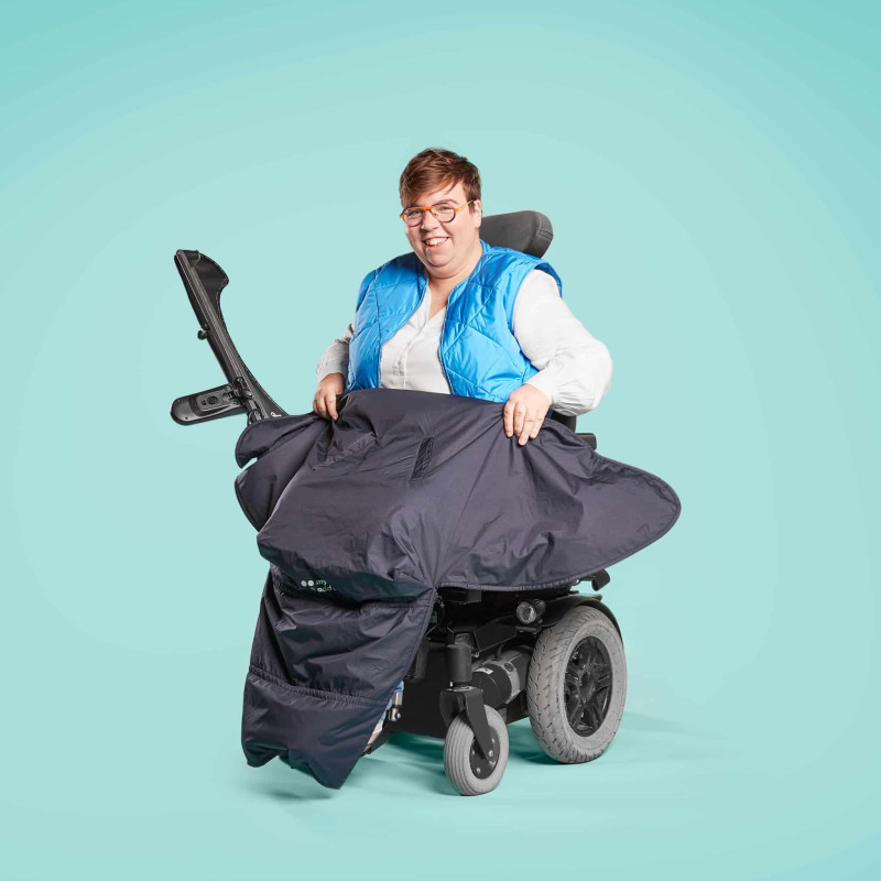 Couverture de pluie fauteuil roulant MyBlanket - Taille : L/XL - L/XL