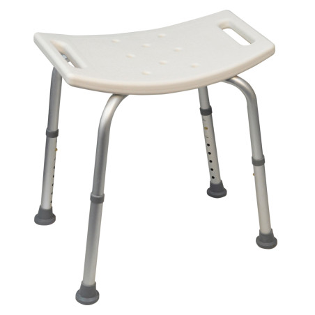 Tabouret de douche incurvé Jill blanc