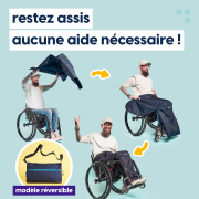 Couverture de pluie fauteuil roulant MyBlanket