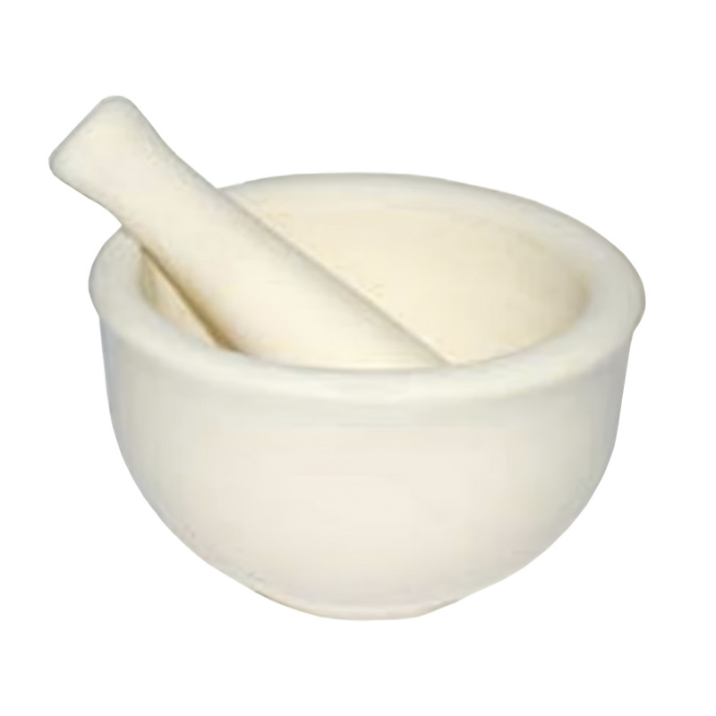 Mortier Et Pilon En Verre - Petit Format 6,5x6,5 Cm - Pour Broyer Médicaments, épices, Produits Chimiques - 11