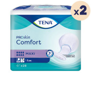 2 paquets - TENA ProSkin Comfort Maxi - 56 unités