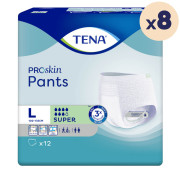 8 paquets - TENA Pants ProSkin Super Large - 96 unités