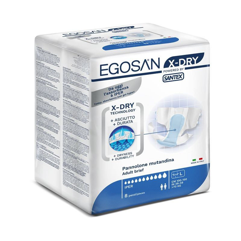 CHANGE COMPLET - SLIP X-DRY L - EGOSAN - Taille : L - 100 - 150 cm