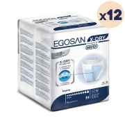 12 paquets - Slip absorbant Pants X-Dry M Egosan - 72 unités