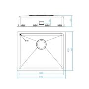 Evier PMR 1 cuve design ES12