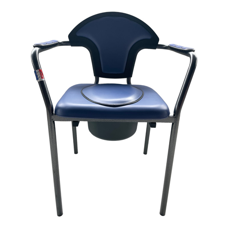 Chaise percée Caraïbes - Gris / Bleu - 39 cm