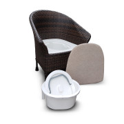 Seau pour chaise percée élégance
