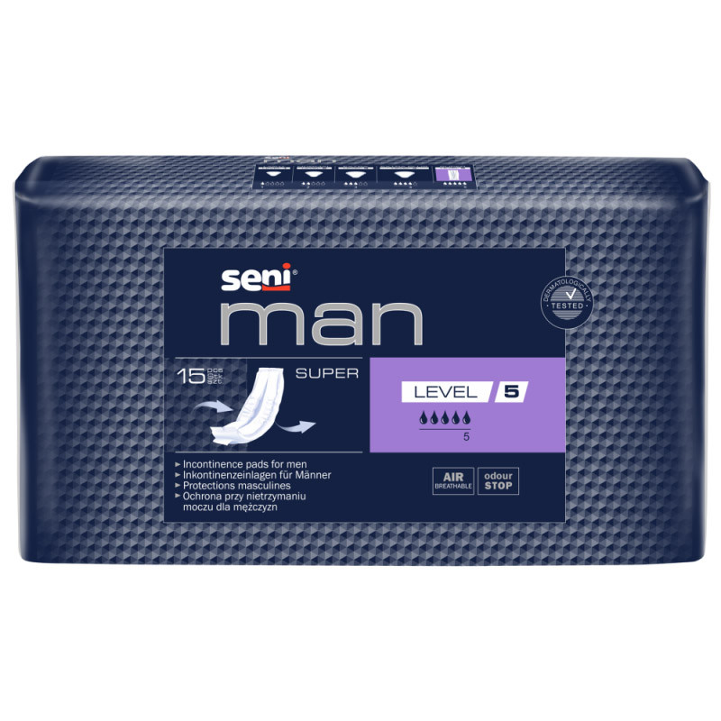 Protection anatomique masculine SENI MAN Super - Taille : Unique - Unique