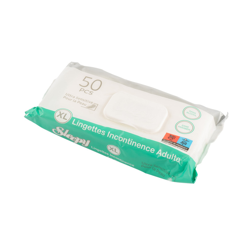 Lingettes adulte sensitive XL (x50)