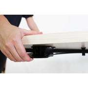 Table duo à hauteur variable adaptée aux fauteuils roulants