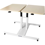 Table duo à hauteur variable adaptée aux fauteuils roulants