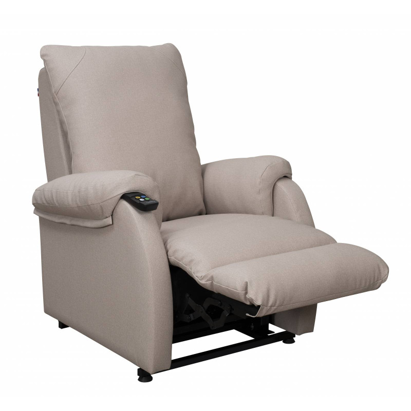 Fauteuil releveur petite taille Le Lux Innov'SA - PVC Beige amande - 81 cm