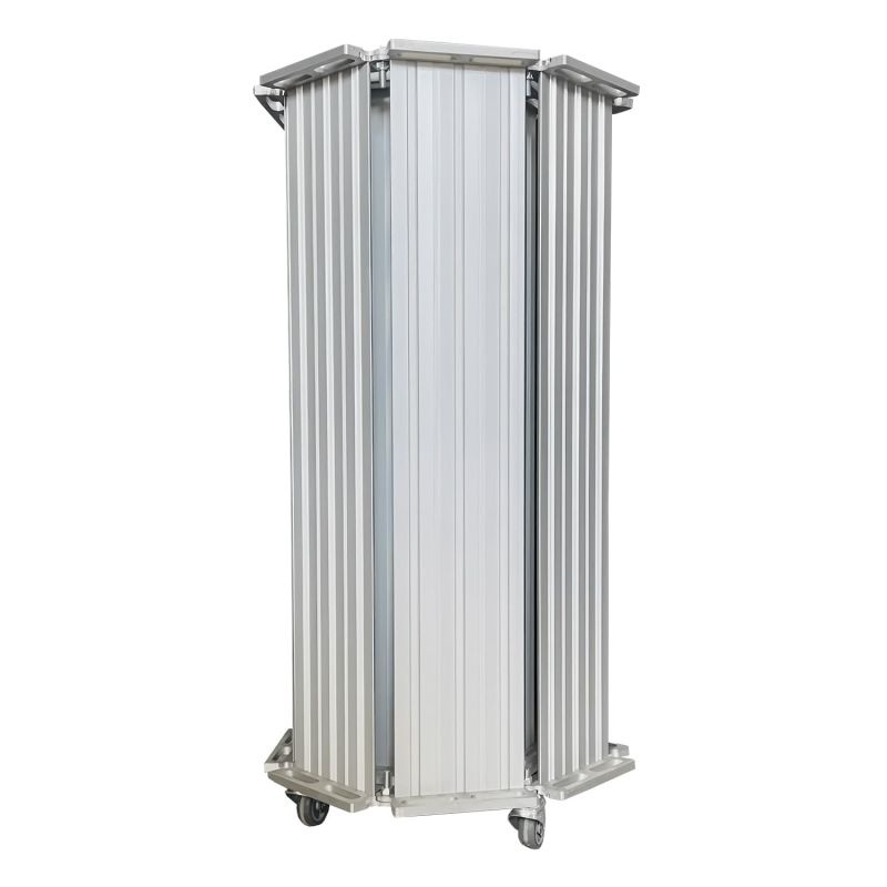Rampe d'accès modulaire et enroulable Roll Up - 505 cm - Norme ERP - Acier antidérapant - Poids max supporté : - 450 kg