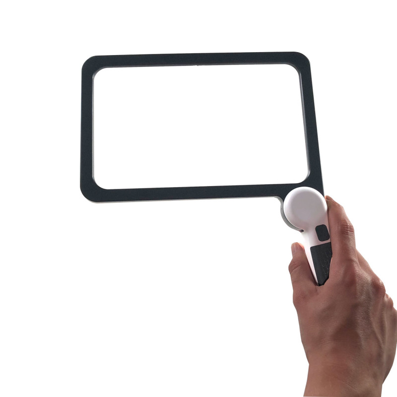 Loupe lumineuse avec poignée XL