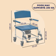 Chaise de douche bariatrique Tonga