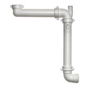 Siphon gain de place évier PMR