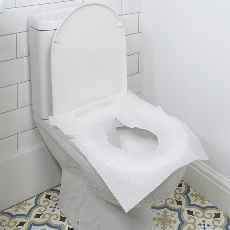 Protections jetables pour lunettes de toilette (lot de 10) - 38 cm