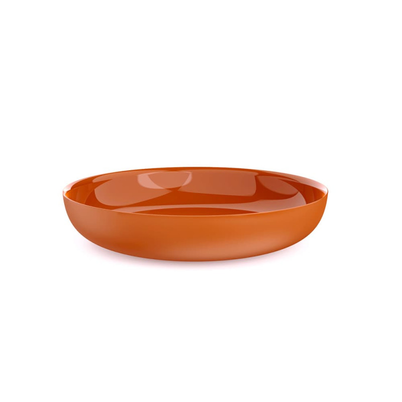Assiette creuse silicone antidérapante incassable 21 cm - Terracotta - 4,5 cm