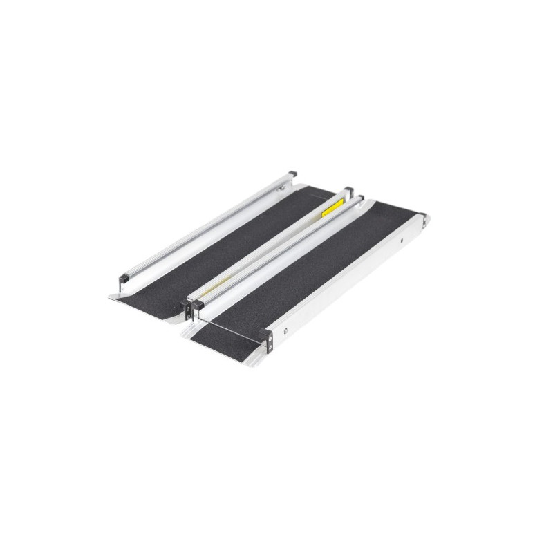Paire de rampes d'accès télescopiques éco - 110 à 183 cm - Norme ERP - Aluminium - Poids max supporté : - 275 kg