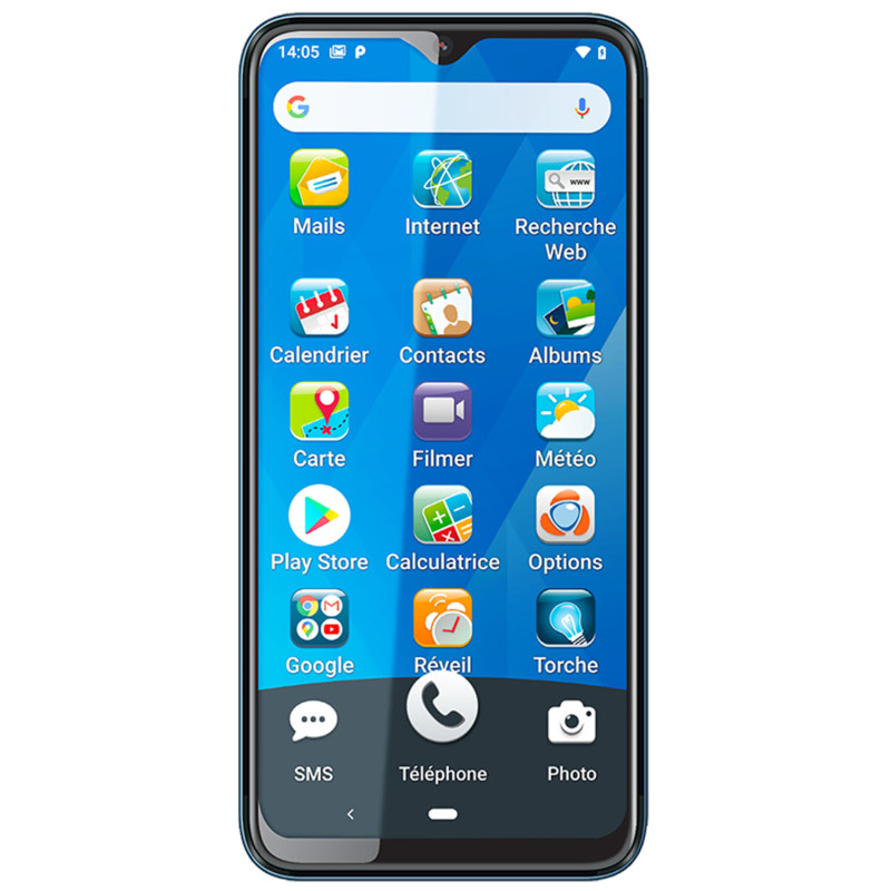 Smartphone simplifié grand format - Ordissimo - 157 mm