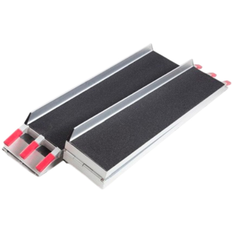 Paire de rampes d'accès de chargement pour scooters et fauteuils roulants - - Norme ERP - Aluminium - Poids max supporté : - 300 kg
