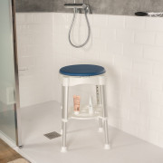 Tabouret de douche pivotant avec plateau