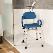 Chaise de douche pivotante Austra