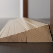 Rampe de seuil en bois antidérapante avec éclairage intégré