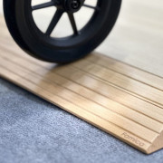 Rampe de seuil en bois antidérapante avec éclairage intégré