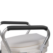 Réhausseur de toilette avec accoudoirs relevables