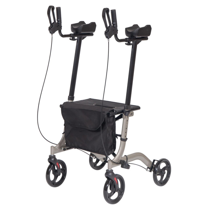 Déambulateur 4 roues avec support anté-brachial Kinito - 25 cm