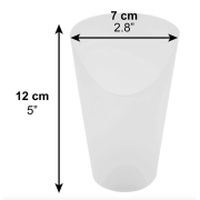 Lot de 2 verres avec découpe pour le nez moyen 23,5 cl