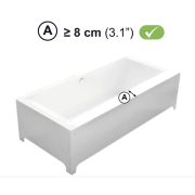 Poignée de baignoire amovible