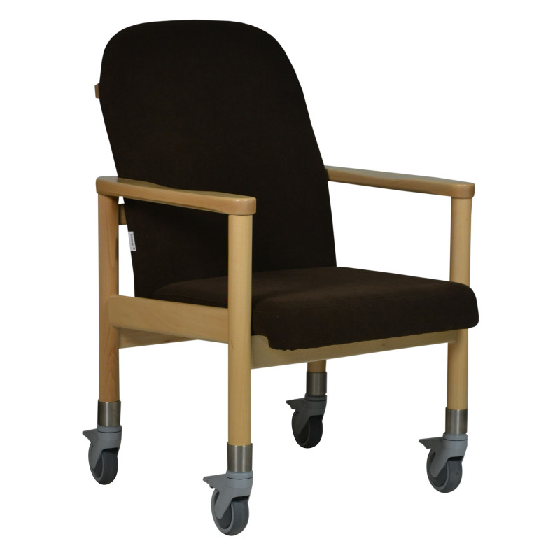 Chaise à roulettes ergonomique d'intérieur Lubeck - 60 cm