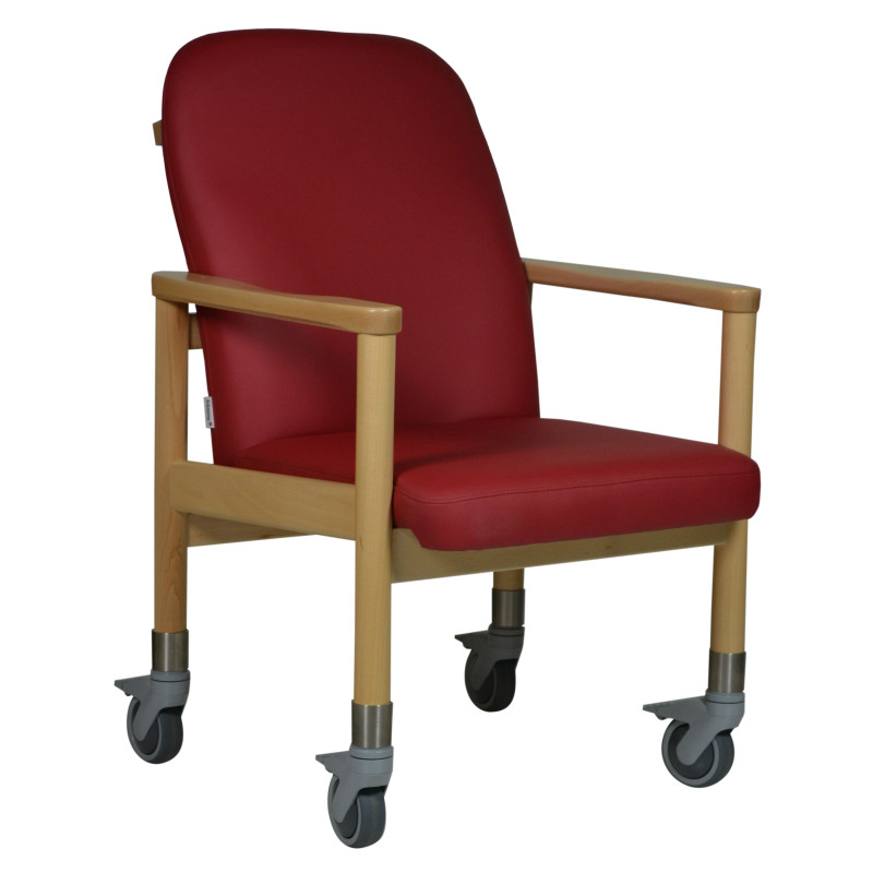 Chaise à roulettes ergonomique d'intérieur Lubeck - 60 cm