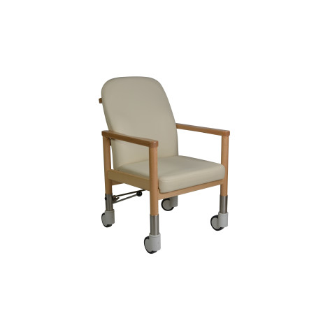Chaise à roulettes ergonomique d'intérieur avec frein centralisé Lubeck