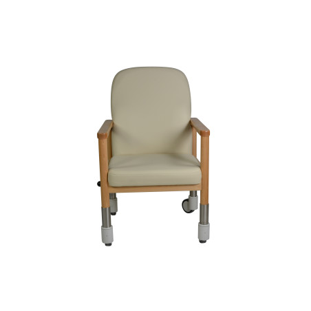 Chaise à roulettes ergonomique d'intérieur avec frein centralisé Lubeck