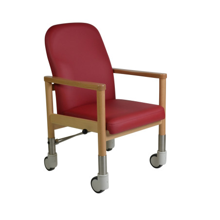 Chaise à roulettes ergonomique d'intérieur avec frein centralisé Lubeck