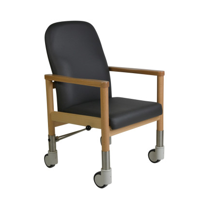 Chaise à roulettes ergonomique d'intérieur avec frein centralisé Lubeck