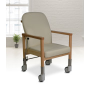 Chaise à roulettes ergonomique d'intérieur avec frein centralisé Lubeck