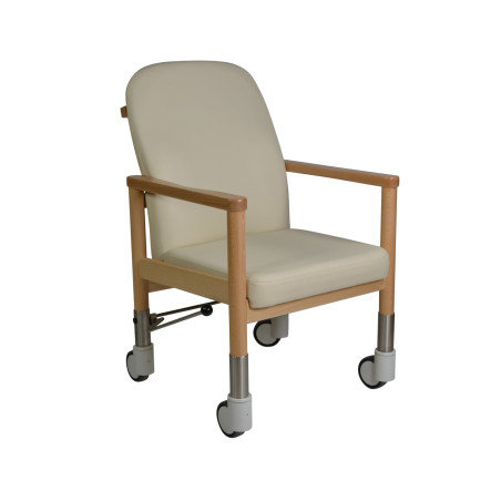 Chaise à roulettes ergonomique d'intérieur avec frein centralisé Lubeck