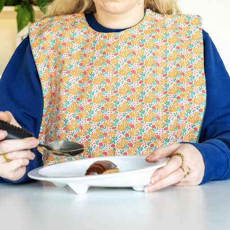 Bavoir adapté adulte avec mise en place seul et rapide Bélébo